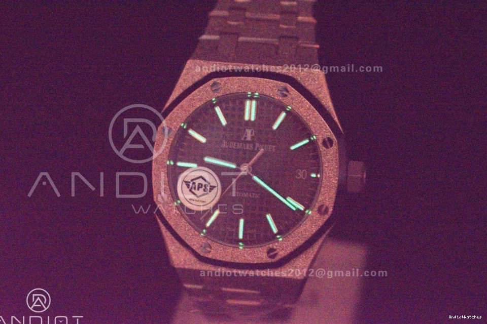 APSF Royal Lightweight Grey Textured SA3120 SS 1:1 1031 Clone SS Edition Dial Best 15454 Bracelet Frosted 37mm on Super Oak 1218